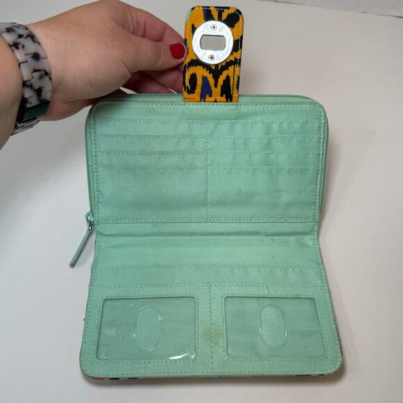 Vera Bradley Pueblo Aztec Print Turnlock Wallet - Picture 3 of 6